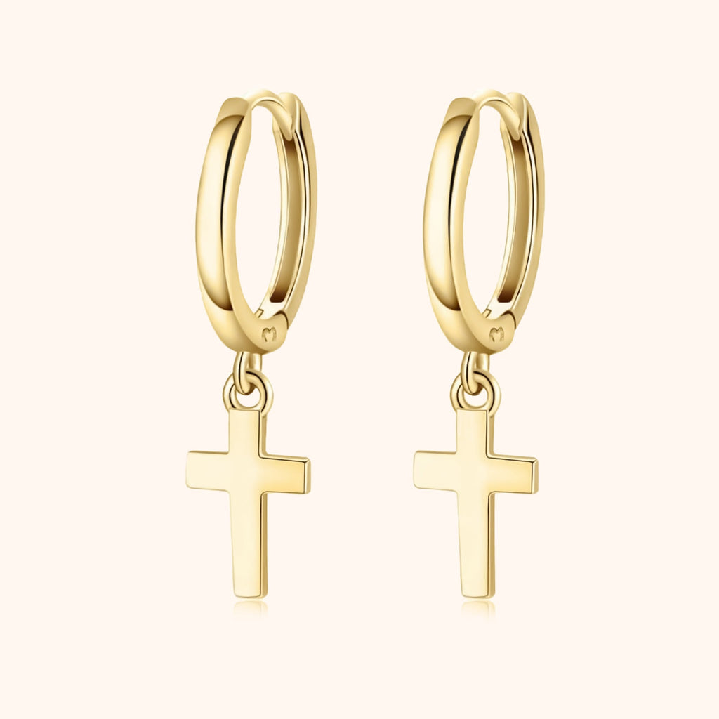 Ohrringe mit Kreuzanhänger - Aurelia | Shop Nory