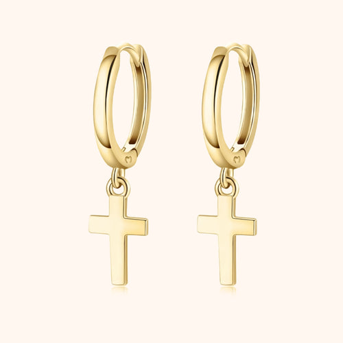 Ohrringe mit Kreuzanhänger - Aurelia | Shop Nory
