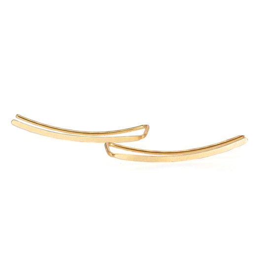 Glatte Linie | Sterling Silber Ohrringe für Frauen Glatte lange Linie | Shop Nory