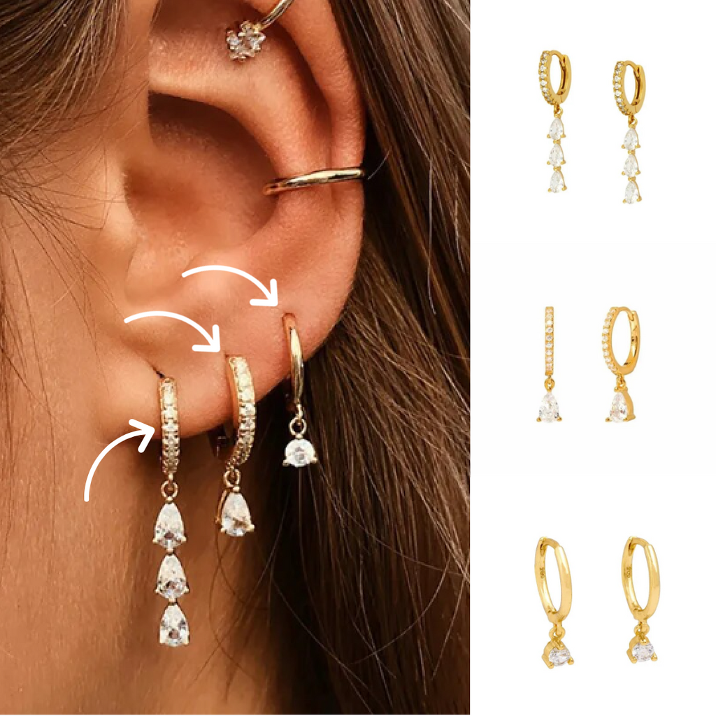 Vielseitiges Ohrring-Set - Aurora | Shop Nory