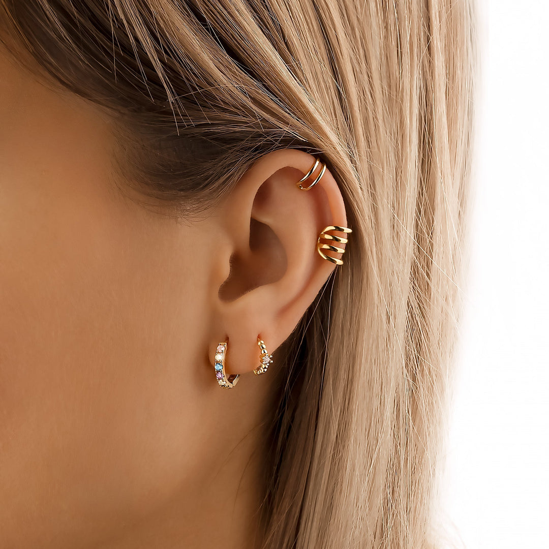 Bunte Zirkonia-Ohrringe - Aureline | Shop Nory
