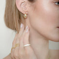 Klassische Goldene Tropfen-Ohrringe – Aveline | Shop Nory