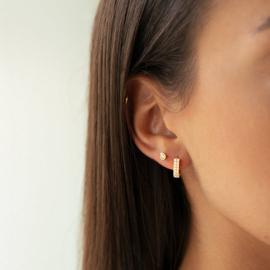 Kompakte Kreis-Ohrringe – Amira | Shop Nory