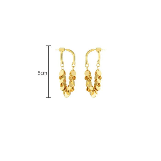 Lange Pailletten Quasten-Ohrringe | Shop Nory