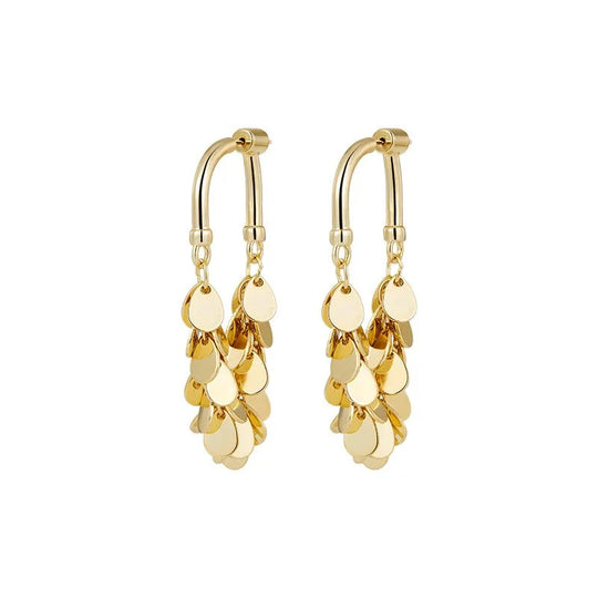 Lange Pailletten Quasten-Ohrringe | Shop Nory