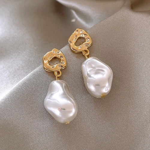 Boho-Perlenohrringe in Gold – Mara | Shop Nory