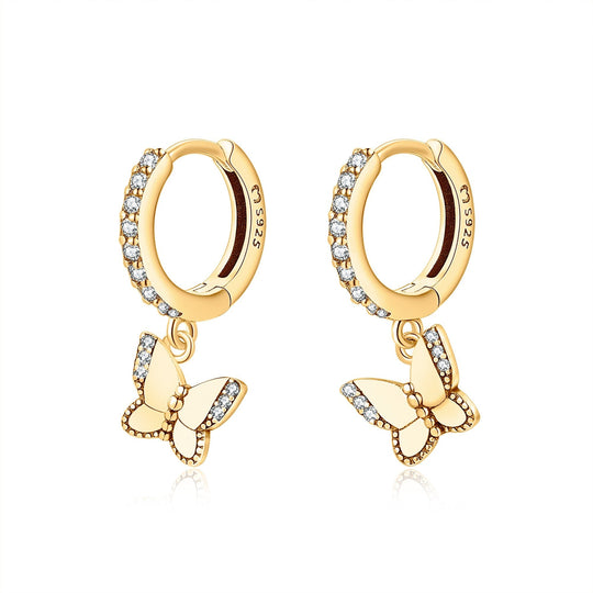Strahlende Schmetterlings-Ohrringe – Lyrielle | Shop Nory