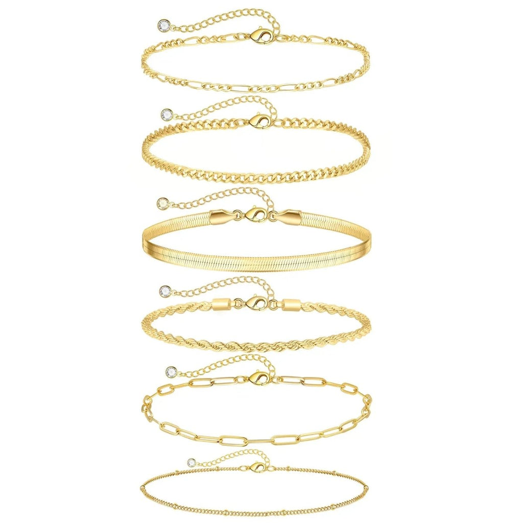 Gold/Silber Fußfesseln Sommer Strand | Shop Nory