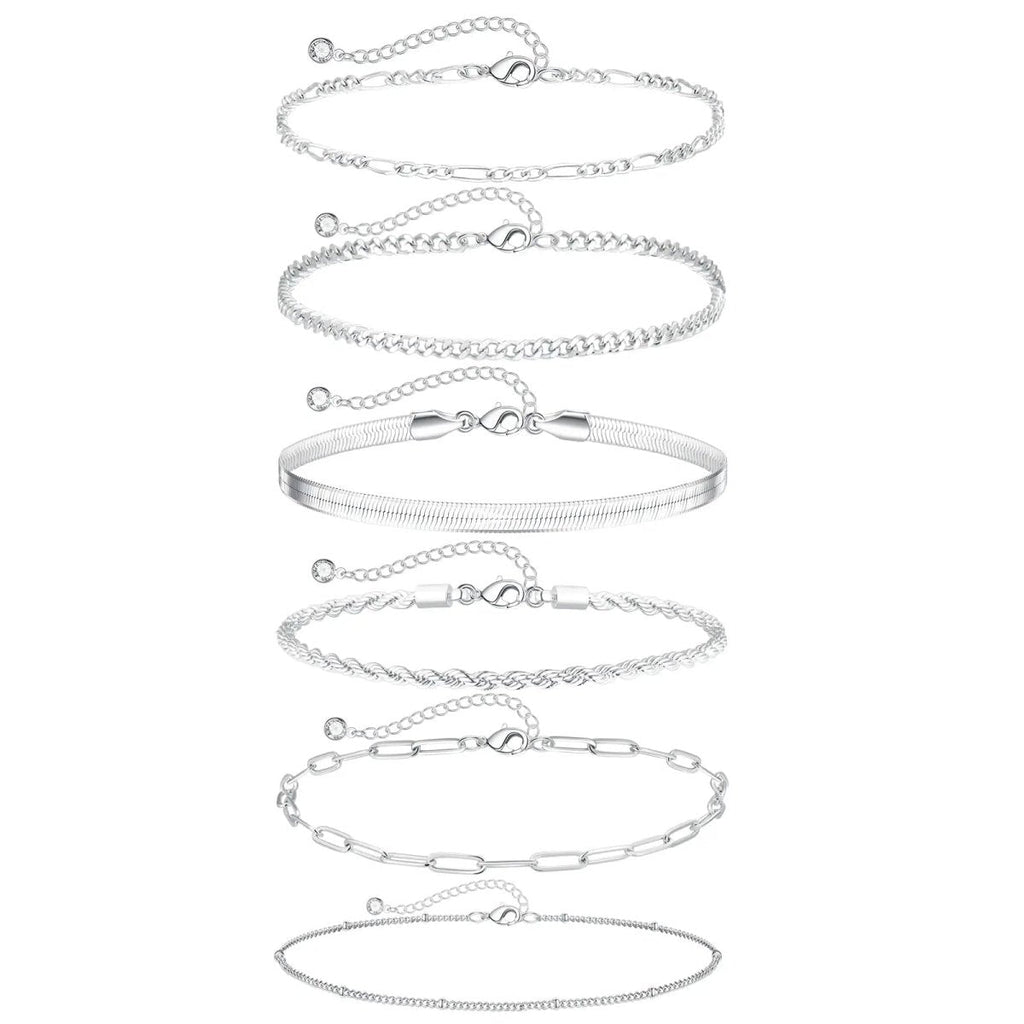 Gold/Silber Fußfesseln Sommer Strand | Shop Nory