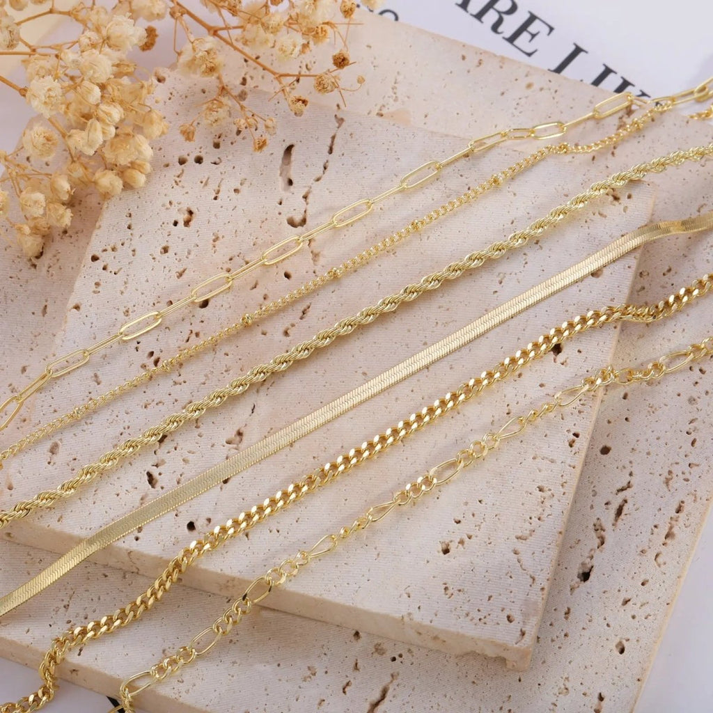 Gold/Silber Fußfesseln Sommer Strand | Shop Nory