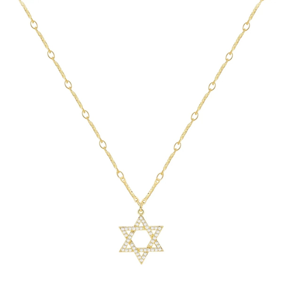 Gold/Silber Davidstern CZ Halsketten | Shop Nory