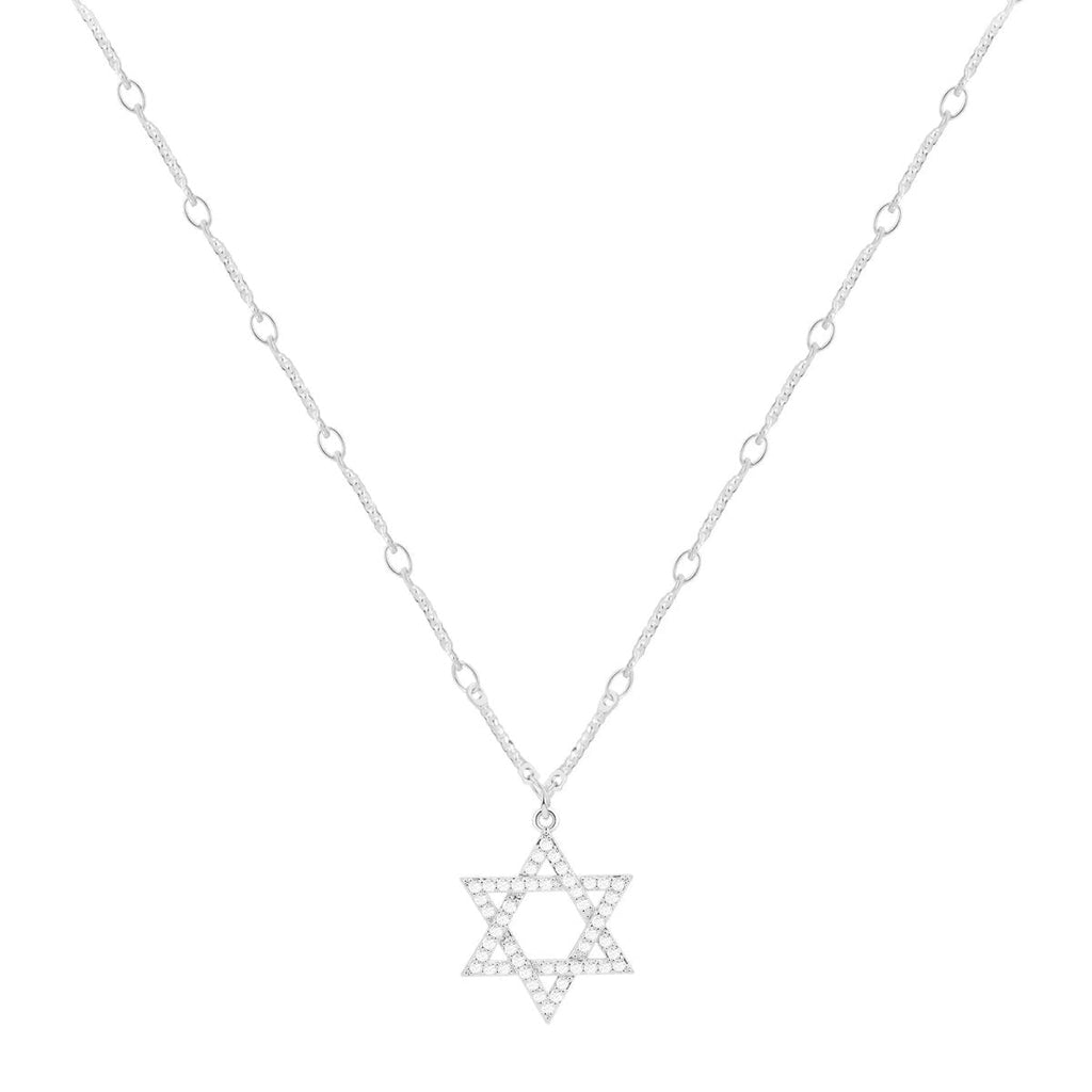 Gold/Silber Davidstern CZ Halsketten | Shop Nory
