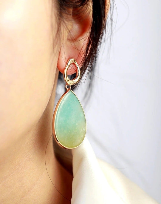 Tropische Amazonit Ohrringe - Amara | Shop Nory