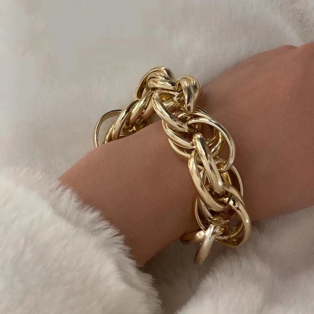Großes Imitationsperlen Charm Armband Armreif | Shop Nory