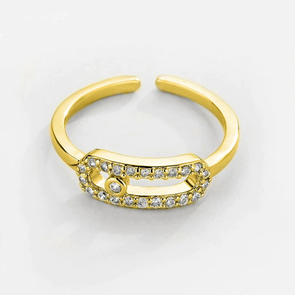 Hollow Out Square Cubic Zirconia Ringe | Shop Nory