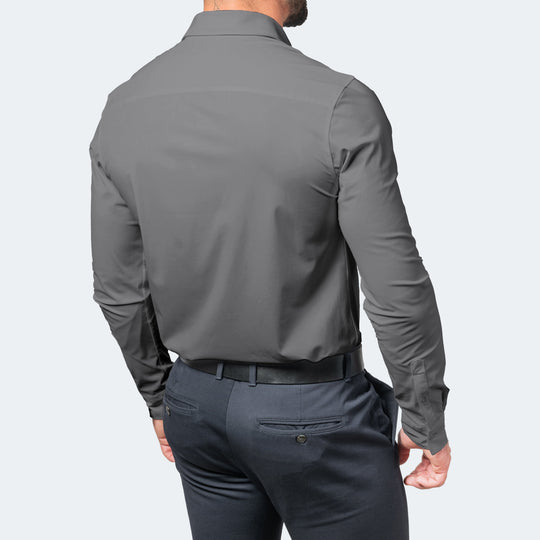 Shopnory | Komfort-Hemd Knitterfreier Stretch