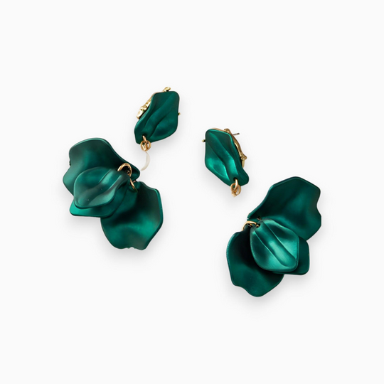Goldvergoldete Perlen-Dangle-Ohrringe - Isabella | Shop Nory