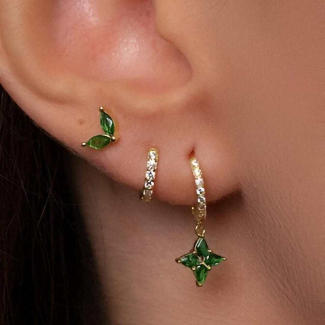 Goldvergoldete Ohrring-Set - Sophie | Shop Nory