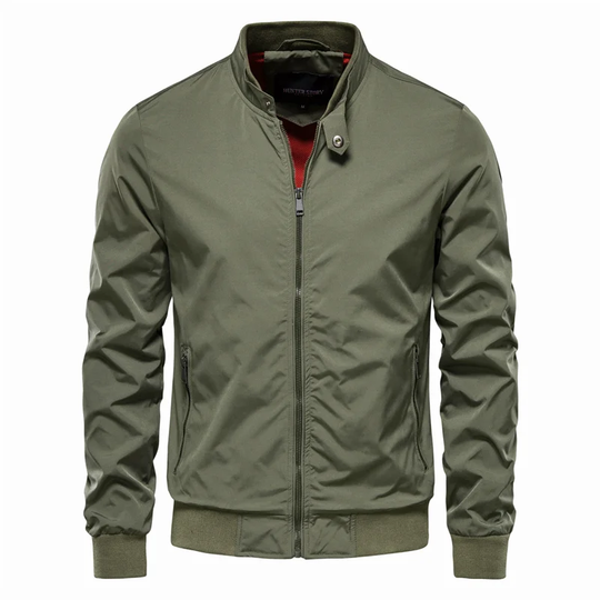 Herren Blousonjacke mit Reißverschluss und Stehkragen