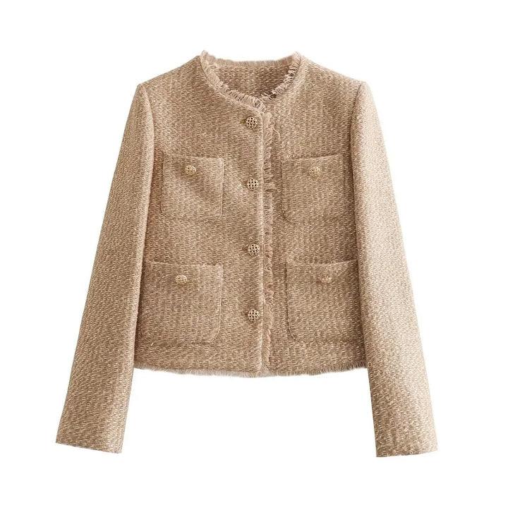 Stylische Kurze Jacke mit Taschen