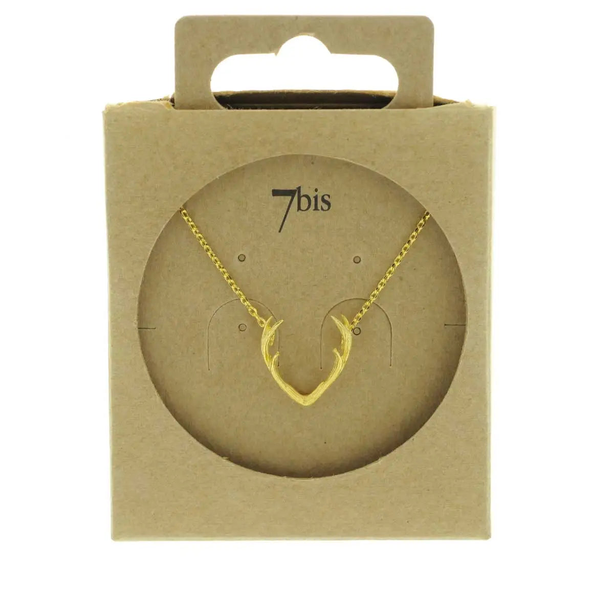Kette mit Hirschgeweih goldfarben | Shop Nory