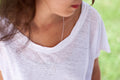 Kette mit eingearbeitetem Ring aus Silber | Shop Nory