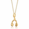 Gold Kopfhörer Charm Halskette | Shop Nory