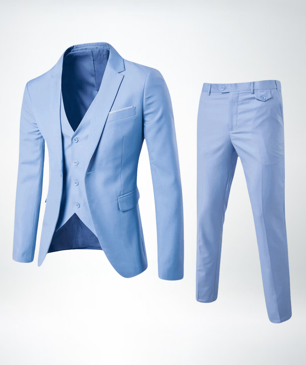 Herren Slim Fit Business Anzug 2-teilig – Sakko & Hose