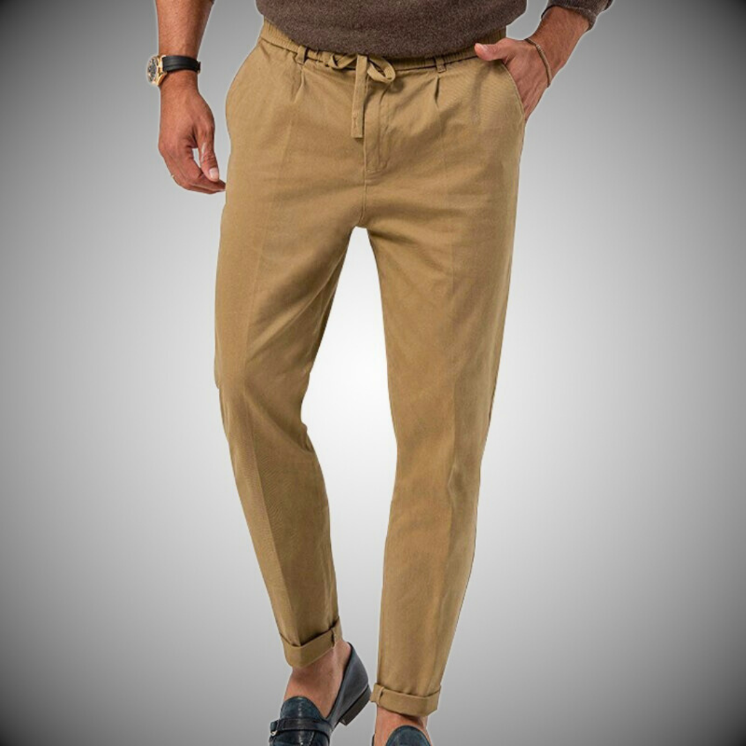 Herren Chino Hose Weiß Stoffhose