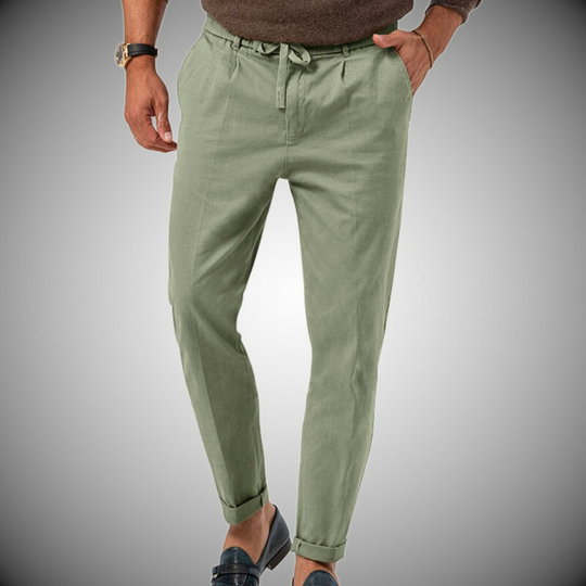 Herren Chino Hose Weiß Stoffhose