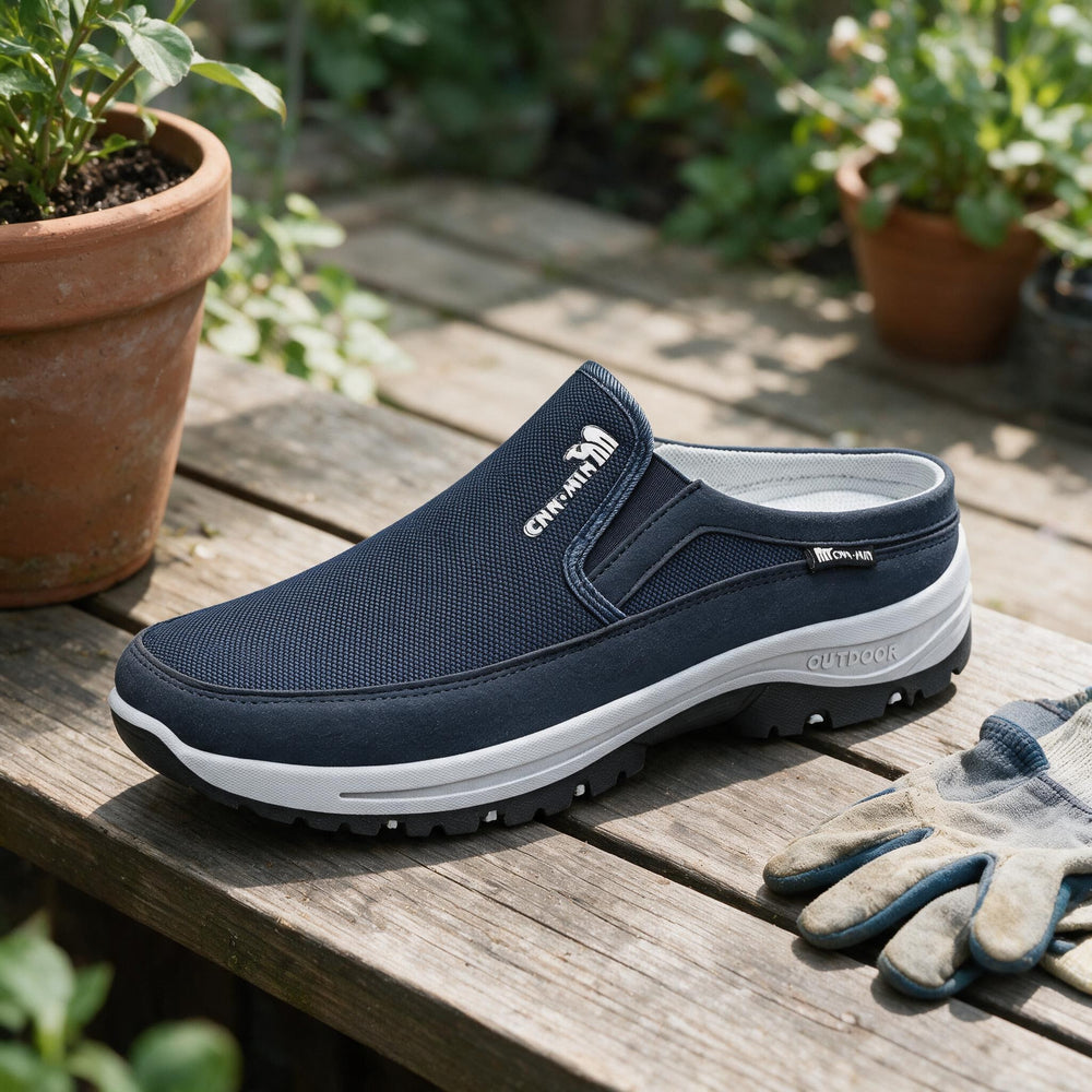 Shop Nory Herren Clog-Slipper auf der Garten Terrasse