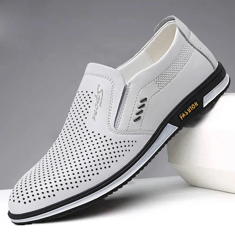 Herren Sommer Loafer Schwarz