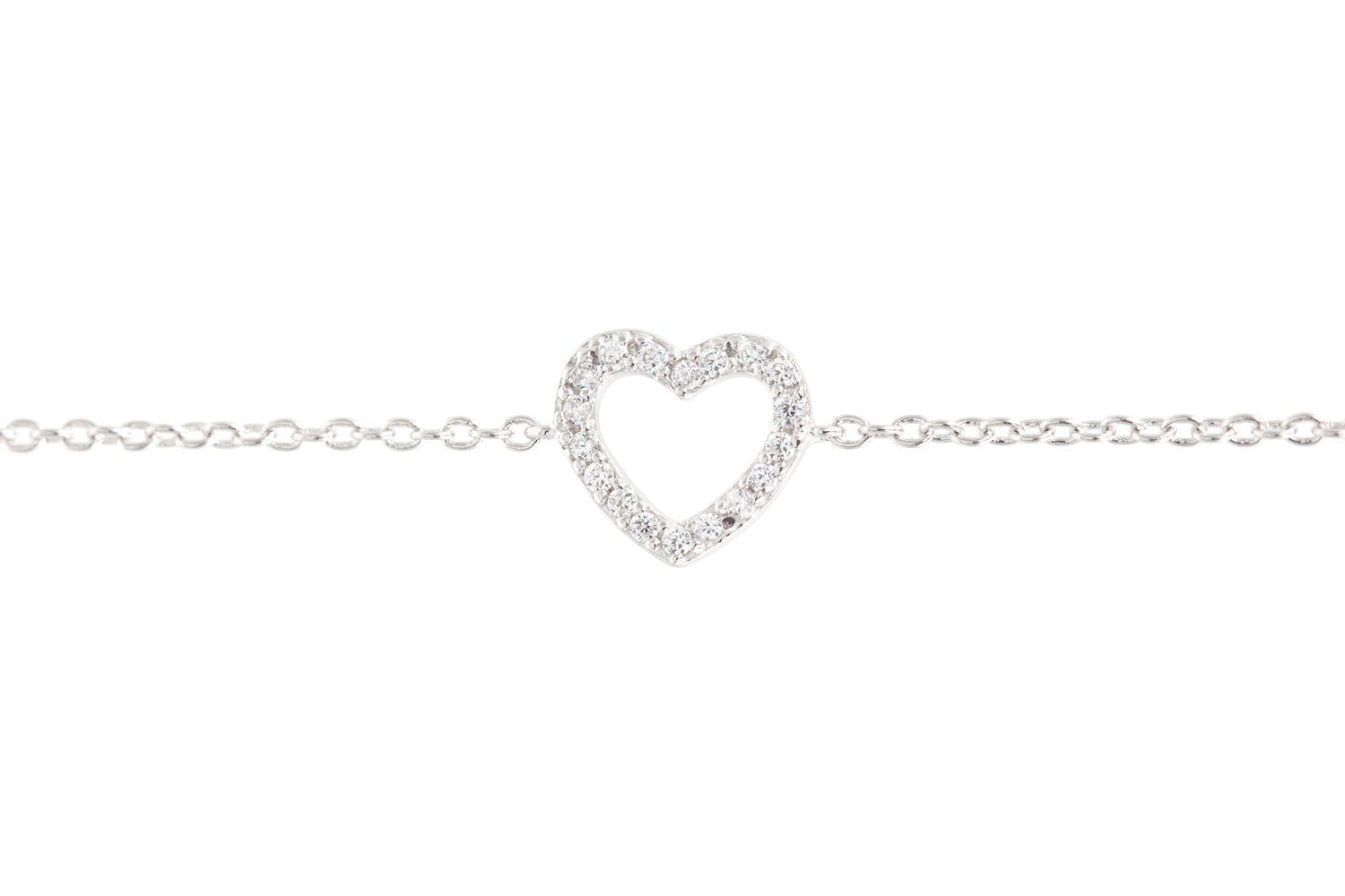 Zartes Silberarmband mit Herz & Zirkonia – zeitlose Eleganz | Shop Nory