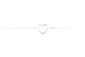 Armband mit Herz aus Silber, Filigranes Damen-Armband mit Herz-Symbol | Shop Nory