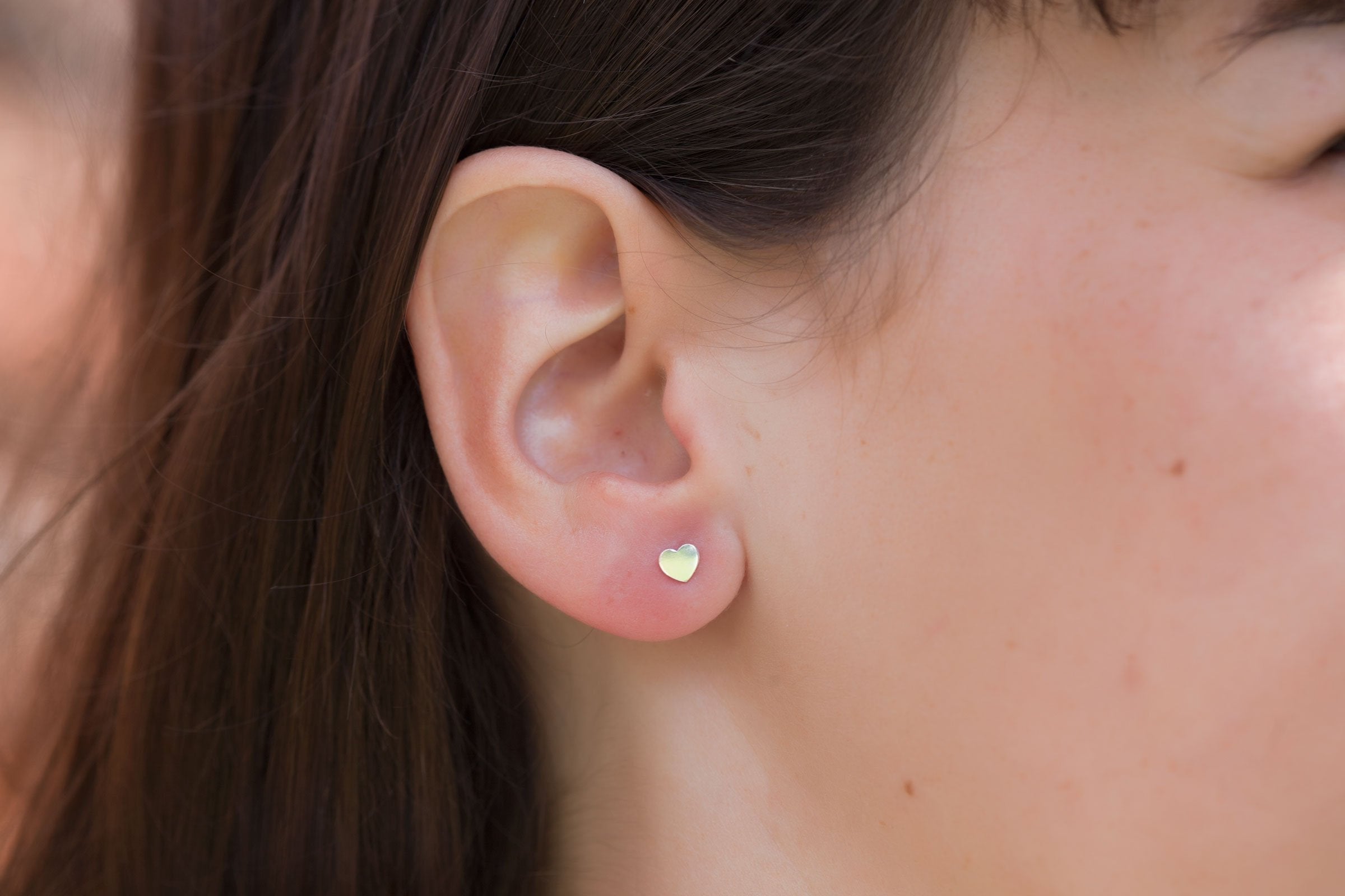 Ohrstecker mit Herz aus Silber - Herzohrringe für Damen | Shop Nory