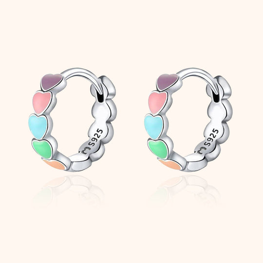 Regenbogen-Liebe-Ohrringe - Celestina | Shop Nory