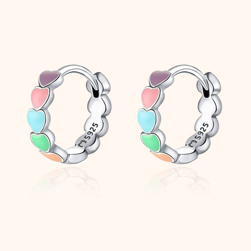 Regenbogen-Liebe-Ohrringe - Celestina | Shop Nory
