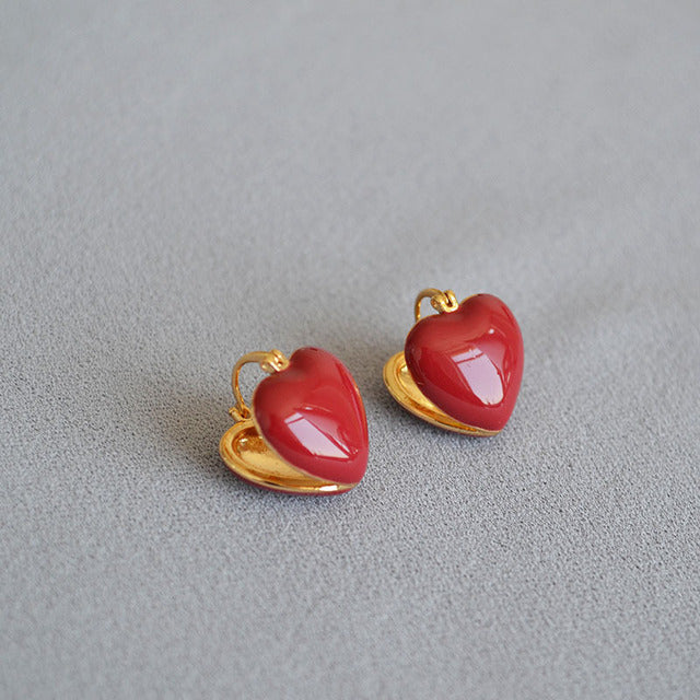 Feinhänger | Weiße Öltropfen Liebe Ohrstecker | Shop Nory