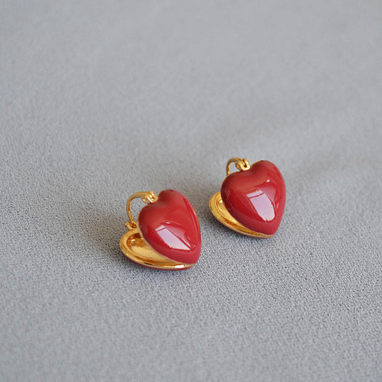 Feinhänger | Weiße Öltropfen Liebe Ohrstecker | Shop Nory