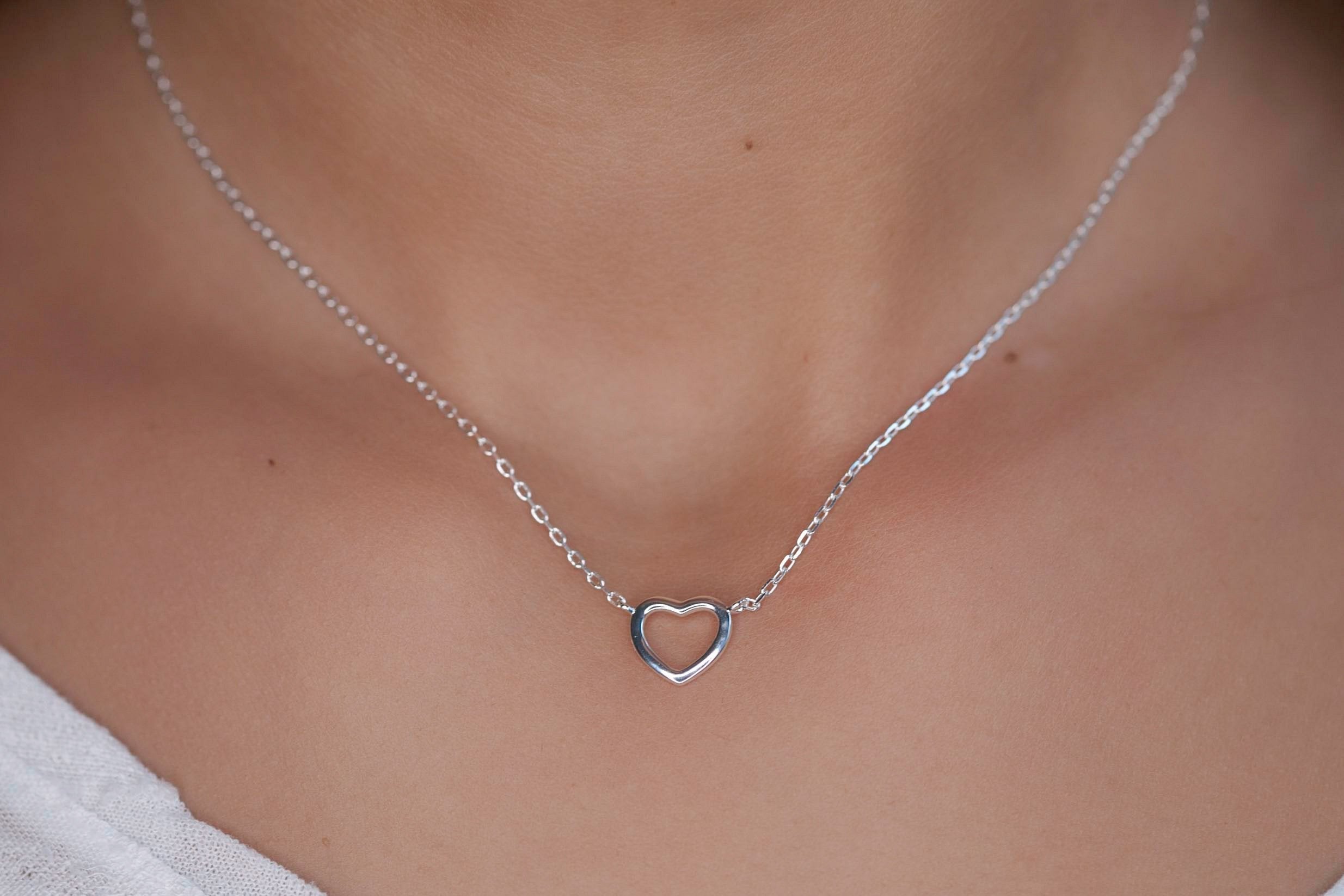 Halskette Herz aus Silber - Herzkette für Damen | Shop Nory