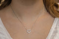 Herzkette aus Edelstahl mit Zirkonia | Shop Nory