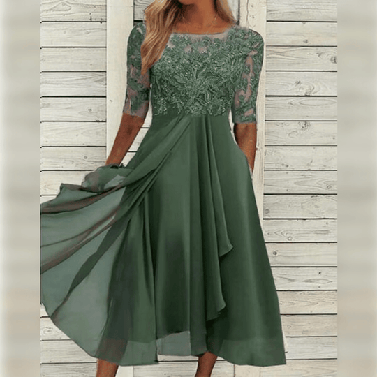 Hochzeitsgast Kleid Elegante Midi