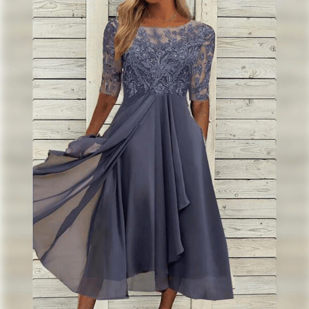 Hochzeitsgast Kleid Elegante Midi