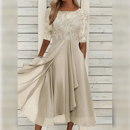 Hochzeitsgast Kleid Elegante Midi