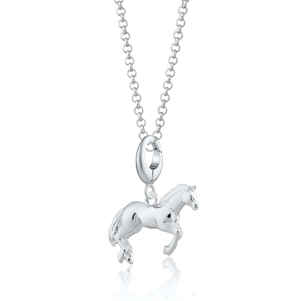 Silberne Pferdeanhänger-Halskette | Shop Nory