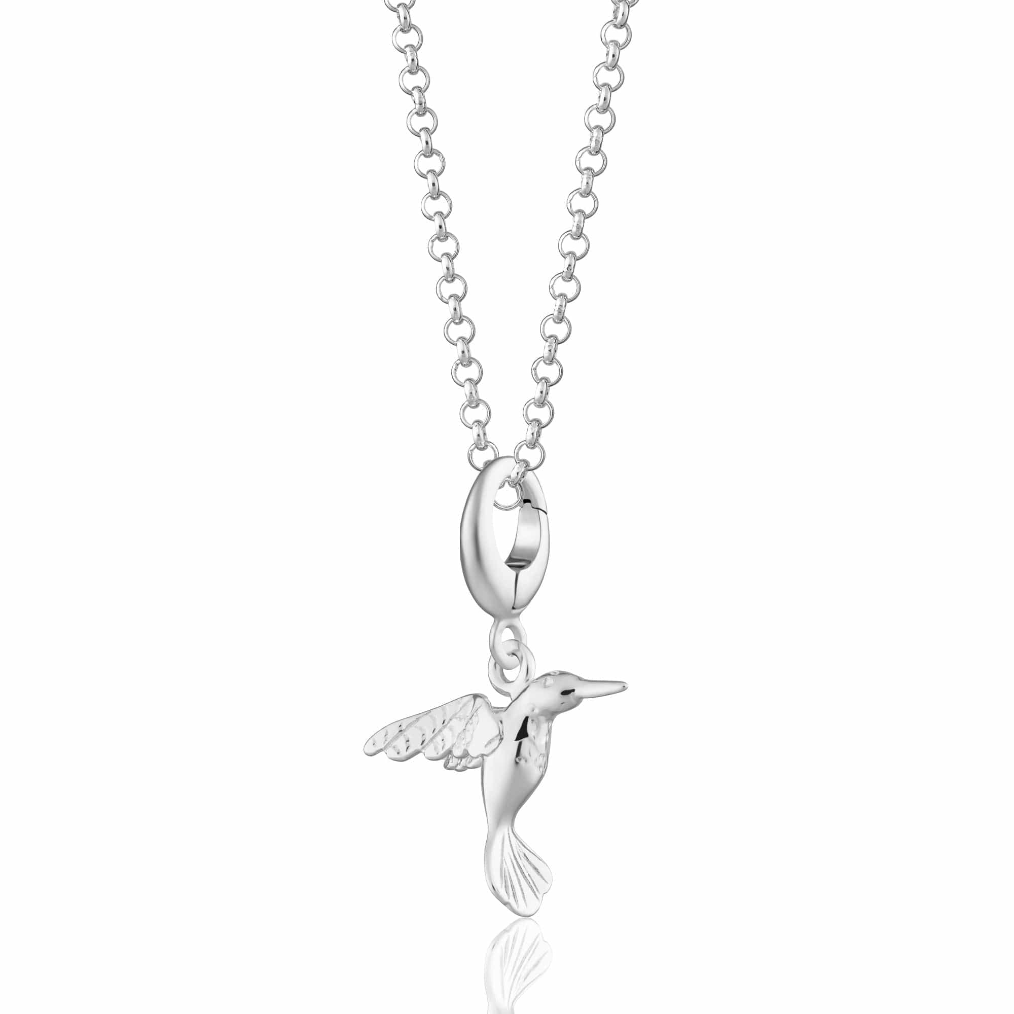 Silber Kolibri Charm Halskette | Shop Nory