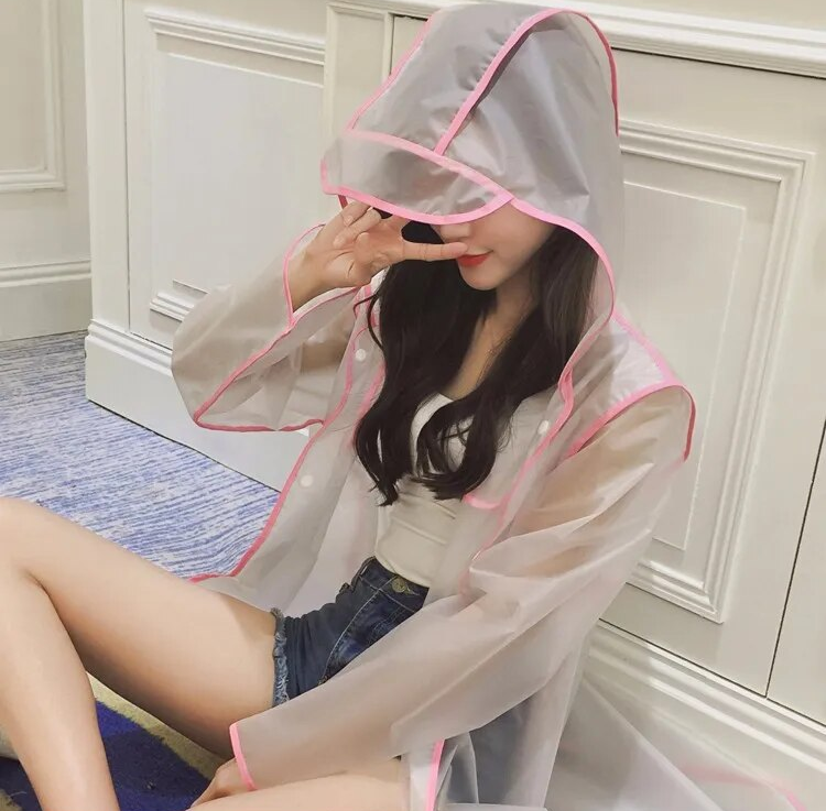 Transparente Regenjacke