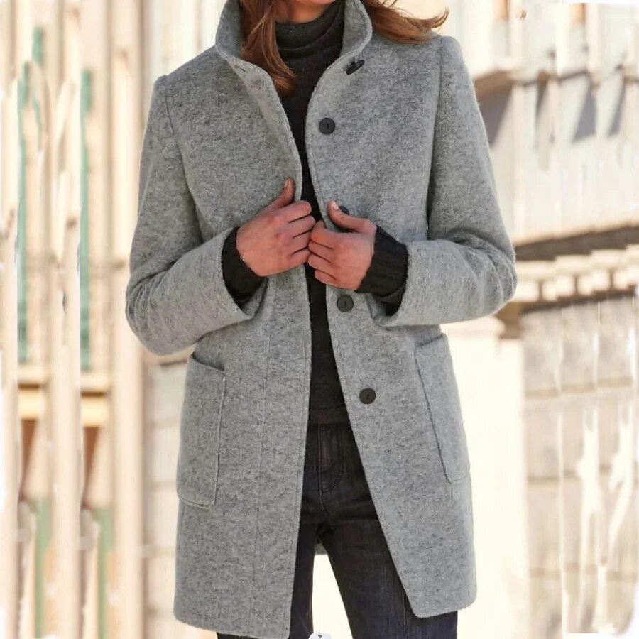Wintermantel aus Wolle