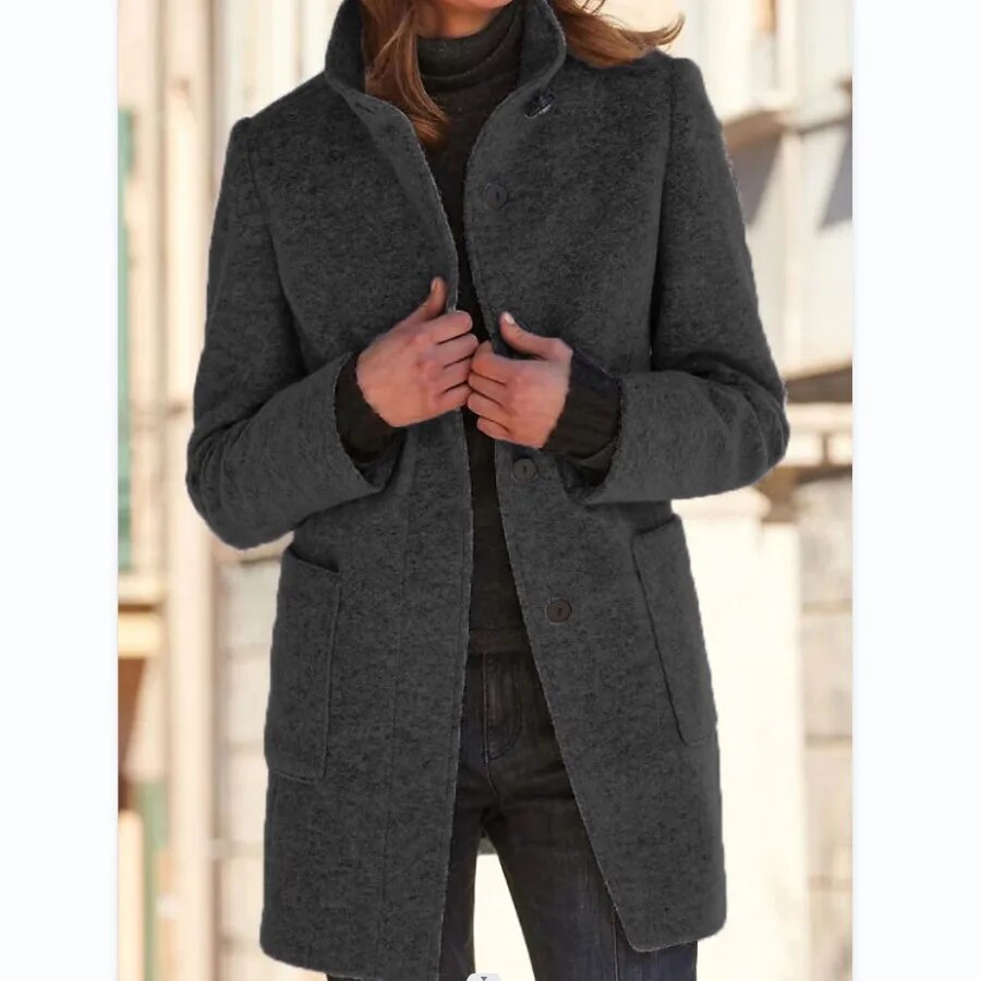 Wintermantel aus Wolle