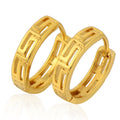 Damen 24K Gelbgold plattierte Frauen coole Hoop Ohrringe | Shop Nory